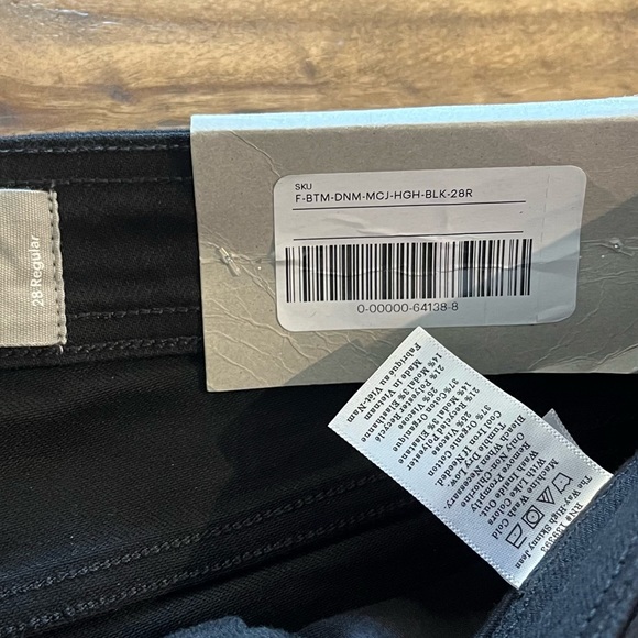 NWT Everlane The Way-High Skinny Jean Black 28 Regular - Picture 10 of 16